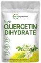 Pure Quercetin Dihydrát prášok, Quercetin 500 mg na serving, 100 Grams, Najdostupnejšie stupeň a náplň bez, Výkonný Antioxidant podporuje energiu, Imunitný systém, Žiadne GMO a Vegan