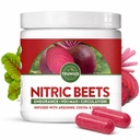 Tru Wild All Natural Beet Root Powder, Nitric Oxide Booster, 1000mg, Vegan Superfood Capsule Supplement, Cvikla Extract podporuje celkové zdravie, Výkon a vytrvalosť, 30 Servisov