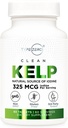 Typ Zero Clean Kelp Iodine Tablety (60 Servíry, 325 MCG za obsluhu) - Prírodný zdroj jódu z Sea Kelp, Non-GMO, Gluten Free