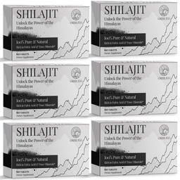 30 000 MG tablety Shilajit, 100% Shilajit Pure, Himalayan Organic, Shilajit pre mužov a ženy bohatý na kyselinu fulvovú & 85+ Stopové minerály, doplnok Shilajit pre energetický a imunitný systém, počet 360