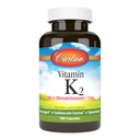 Carlson - vitamín K2 MK-4 (Menatetrenon), 5 mg, vitamín K doplnok, podpora kostí, K2 vitamín, bez sóje, vitamín K-2, 180 kapsúl