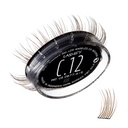 Lashife Curl 12mm Gossamer predĺženie rias znovu naplniť, farba popola, DIY falošné Lashes pre prirodzený vzhľad