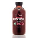 Kiva Organic Black Seed Oil - Ultra High 3X Thymochinón (TQ), za studena-Pressed, 100% Turecký Nigella Sativa Seed Oil, All-Natural Non-GMO Supplement - Vegan, 8 oz (235 ml) Sklenená fľaša