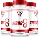 NutraRize (3 balenia) Vigor 8 pre Muži, Vigor 8 pilulky mužské príslušenstvo Formula, Vigor Osem doplnok Kapsule Test Boost, Vigor8 Stamina Booster Recenzia Horny caps Weed Tongkat Ali (180 kapsúl)