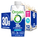 Orgain 30g High Protein Shake, Dairy Isolate Milk Protein, Vanilla Bean, 5g BCAA, 1g Cukor naservírovanie, náhrada jedla, pripravený na pitie, Keto Friendly, Gluten-Free 11 Fl Oz (Pack of 12)