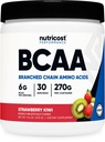 Nutricost BCAA Powder (Jahoda Kiwi, 30 Servings) - Optimálny pomer 2:1:1