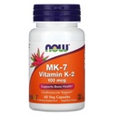 Teraz potraviny Vitamín K-2 (MK7) Veg kapsuly, 100 μg, 60 g, balenie po 2