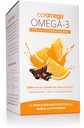 Coromega Omega 3 Fish Oil Supplement, 650mg Omega-3s s 3X Lepšie vstrebávanie ako softgels, čokoláda Orange flavor, 90 Single Serve Squeeze Pakets