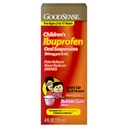 Perorálna suspenzia Ibuprofenu GoodSense pre deti, 100 mg na 5 ml, zníženie závislosti od bolesti a horúčky, aróma bubliniek