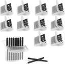 (80 ks) Cerustop Wax Guard Filtre pre sluchové pomôcky Dodávky pre Phonak, Sluchové Wax Filtre Rezvuk, Widex a Unitrón, Načúvacie pomôcky Náhradné diely Čistenie Kit Príslušenstvo Nástroj [10 balíčkov]
