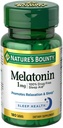Nature's Bounty Melatonin 1 mg Tablets, 180 Count