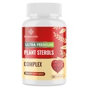 Cholesterol Doplnky s rastlinami Sterols, Niacin, Red kvasinka ryže, Bergamot, Omega-3 & Cesnak - Advenced Absorpcia Formula - 90 Softgels