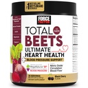 Force Factor Total Beets Ultimate Heart Health Pressure Support with CoQ10, Repeat Root Powder, Grape Seed Extract, Krvný tlak Supplement for Circulation, Black Cherry, 30 Servings