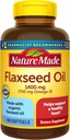 Nature Made Organic Ľanový olej 1,400 mg - Omega-3-6-9 pre zdravie srdca - 300 grófov (Pack of 1)