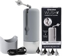 Wush Pro by Black Wolf - Pôvodný Deluxe voda napájaný čistič ucha s 6 opakovane použiteľné náhradné tipy od Black Wolf - bezpečné a účinné pre vaty na vlasy Buildingup - elektrické Wax odstránenie uší Kit (Grey)