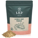 LILY of the VALLEY Licorice/Liquorice Root Powder - Ground Mulethi Sourced from India - Glycyrrhiza Glabra - Natural Sweenener - Vegan & Gluten-free - balené v odolnom vrecku (8oz, 226g)