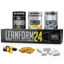 NDS Nutrition Maximálna sila Chudnutie - zníženie chuti do jedla a energie Booster - glutamín, L-karnitín, a CLA (LipoRush XT 60 kapsuly, Censor 90 Softgels, a Slim-Tox 90 kapsuly)