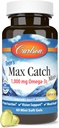 Carlson - Max Catch Minis Teen, 1000 mg Omega-3s, Zdravie mozgu, Podpora zraku, Zdravie nálady, 60 Softgels
