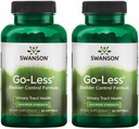 Swanson Go-Less Bladder Control Formula - Podporuje močové tract zdravie a zdravý močový mechúr podpora - Prírodné doplnok pre dospelých s tekvicovým semenom extrakt - (90 Softgels) 2 balenie