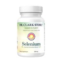 Dr Clark Selenium Supplement 200 Mcg - Diétne kapsule s esenciálnym minerálom - Zlepšuje funkciu štítnej žľazy, Imunitná podpora - 100 kapsúl