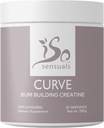 IsoSensuals Curve Building Building Creatin - Mikronizovaná 200 Mesh pre hladkú svalovinu Builder pre ženy, Kreatínové ženy vylepšovateľ, Energetický doplnok pre Booty Zisky. 30 Nechutných dokonalé broskyňové služby