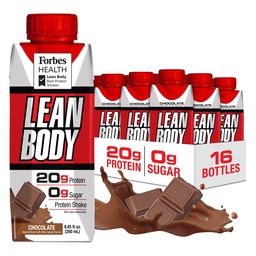 LABRADA NUTRITION - Lean Body RTD Srvátkový proteín Shake, Pohodlné On-The-Go náhrada jedla Shake pre mužov a ženy, 20 gramov proteínu 