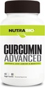 NutraBio Curcumin Advanced Digestion & Joint Support Complex, 60 Rastlinné kapsule