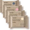 ProMix Nutrition Protein Puff Bars - Varianty Pack - Vanilla, Čokoláda, Jahodová, Čučoriedka - Marshmallow Crispy Treat - High Protein & Low Calorie - 12 Bars