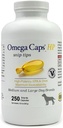 Omega Caps HP Snip Tipy pre stredné a veľké psy High Potency EPA a DHA Maximálna biologická dostupnosť Rybí olej Supplement Vet Formulated Made in USA Skin Coat Joint and Heart Health 250 Kapsule