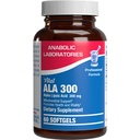 Alpha Lipoic Acid 300 mg - Klinická formula ALA doplnok pre očný mozog pečene mitochondriá Energy Antioxidant & Nerve - Non-GMO Soy Free & Easy to Lasting Softgels - 60 Servírovanie