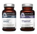 Kvalita života Kinoko Platinum AHCC 750 mg a Oligonol Lychee Extract - pre imunitnú podporu, zdravé starnutie