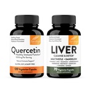 Sandhu's Quercetin 1000 mg & Pečeň Cleanse & Detox Capsules