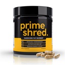 PrimeShred: Fat Burner pre mužov, Natural Appetite Supressant, Termogénne cvičenie Metabolizmus Booster & Energy Supplement, Manažment hmotnosti w/zelený čaj, Kofeín L-karnitín, Vegan & Soy-free, 90 Caps