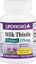 Lindberg Milk Thistle Extract 175 Mg, 60 Vegetariánske kapsule- Štandardizovaný na 80% Silymarin