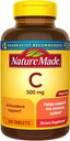 Nature Made Vitamin C 500mg Tablety, 500 Počet Hodnota Veľkosť, pre Immune Support, Gluten bez (Pack of 3)
