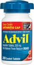 Advil (200 gróf) Ľahko otvorený Artritída Cap Bolesť Reliever / Fever Redukcia Obalená tableta, 200 mg Ibuprofen, Dočasná úľava od bolesti