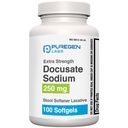 Puregen Labs Docusate Sodík 250mg Stool Solender Laxative 100 softgels 