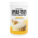 NaturesPlus SPIRU-TEIN Shake - Banánová príchuť - 2,4 libry, Spirulina Protein Powder - Plant Based Meal Replacement, Vitamíny a minerály pre energiu - Vegetarián, Gluten-free - 32 Servisov