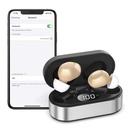 Nabíjateľné sluchové pomôcky pre seniorov - 16 kanálov Bluetooth sluchové pomôcky - Neviditeľné digitálne sluchové zosilňovače zariadenia pre ucho so znížením hluku, povolené hovory na iOS Android Music