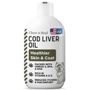 Pure Cod Liver Oil pre psy - 8 oz - obsahuje Omega 3, Omega 6, vitamín A a vitamín D na zníženie svrbenie a podporu kože a kozu, srdce, kĺb, a imunitný zdravie