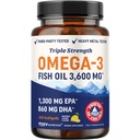 Triple Strength DHA Omega 3 Fish Oil 3600 mg 