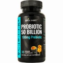 Probiotiká 50 miliárd - 11 kmeň Live Probiotic Prebiotikum pre mužov a ženy - Najlepšie na podporu trávenia a imunitného zdravia. s Lactobacillus Gasseri - Zaručená potencie do uplynutia platnosti