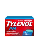 Tylenol PM Extra sila Nočná bolesť Reliyver & Sleep Aid Caplets, 500 mg Acetaminofén & 25 mg Difenhydramín HCl, Relief for Nighttime Aches & Pains, Non-Habit forming, 150 ot