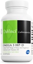DAVINCI Labs Omega 3 HP-D - Dietetický doplnok k podpore imunitného systému, zdravých kĺbov a kardiovaskulárneho a kožného zdravia* - s vitamínom D3 a viac - bez lepidla - 60 softgelov