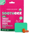 Sootheez Organic Throat Upokojujúce kvapky pre dospelých, Watermelon Mint, 25 gróf, znovu naplniteľné, veľké ochutnávky kvapky, ktoré upokojujú ruže