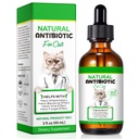 Cat Antibiotiká, Antibiotiká pre mačky, Prírodné Cat Antibiotiká Multivitamínové Bylinné doplnky 60ml