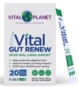 Vital Planéta - Vital Gut obnoviť prášok doplnok pre pestré Gut opravy s L-Glutamine, Marshmallow a zázvor koreňov, DGL Licorice Root a organické Aloe Vera, L glutamín 6000mg, 20 Single Serve Packs