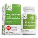 Terry Prirodzene Andrographis a Ashwagandha - Immune System Support Supplement - Support Energy & Healthy Stress Response - Energy Support Supplement - 60 Kapsule (60 Servings)