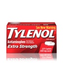Extra sila tylenolu Caplets s 500 mg acetaminofénu, zníženie bolesti a horúčky, 225
