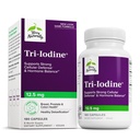 Terry Prirodzene Tri-Iodine - Podpora Zdravie štítnej žľazy - Aids Hormone Balance with Molecular Iodine from Kelp - Features Dusičnan draselný a jodid sodný - Brain & Energy Support - 12,5mg, 180 Kapsule